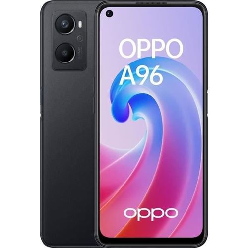 Smartphone Oppo A96 128 Go 4G Noir 2022 État correct - N/A reconditionné disponible sur Fnac