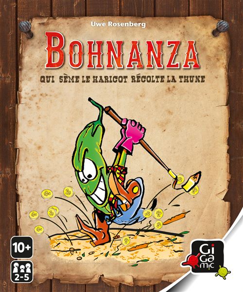 Jeu d’ambiance Gigamic Bohnanza Boîte métal État correct - Gigamic reconditionné disponible sur Fnac