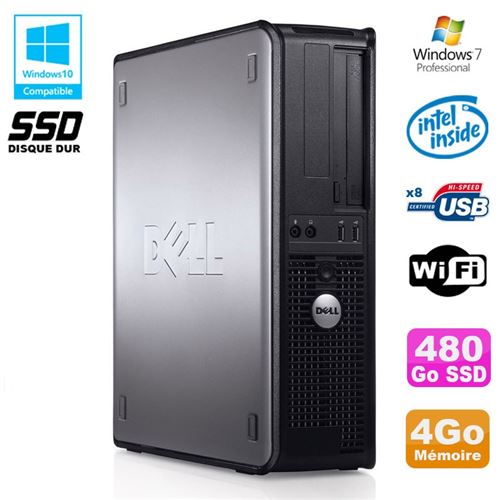 Acheter Pc dell optiplex 780 dt intel e7500 2.93ghz 4go 480go ssd wifi win 7 pro État correct - 159,00 € Pc dell optiplex 780 dt intel e7500 2.93ghz 4go 480go ssd wifi win 7 pro État correct - Dell reconditionné disponible sur Fnac