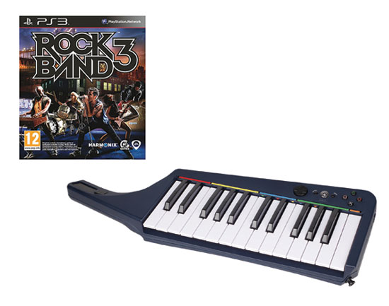 Rock Band 3 + Clavier sans fil PS3 Mad Catz État correct - Mad Catz reconditionné disponible sur Fnac