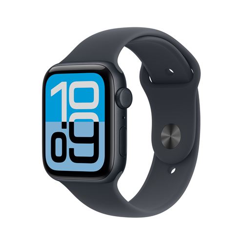 Apple Watch SE 3 GPS + Cellular 44mm Boitier en Aluminium Minuit avec Bracelet Sport Minuit M/L État correct - Apple reconditionné disponible sur Fnac