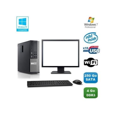 Acheter PC Dell Optiplex 790 SFF Intel Pentium G840 2.8GHz 4Go 250Go HDD Ecran 17 Microsoft Windows 7 État correct - 199,00 € PC Dell Optiplex 790 SFF Intel Pentium G840 2.8GHz 4Go 250Go HDD Ecran 17 Microsoft Windows 7 État correct - Dell reconditionné disponible sur Fnac