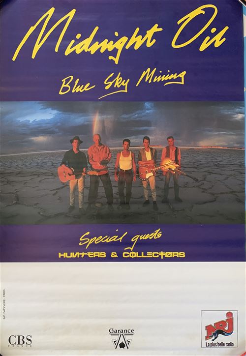 Midnight Oil - Tour Blue Sky mining - 80x120cm - Affiche État correct - N/A reconditionné disponible sur Fnac
