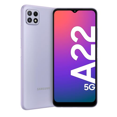 Acheter Smartphone TIM Samsung Galaxy A22 5G 16.8 cm 6.6' Double SIM USB Type-C 4 Go 64 Go 5000 mAh Violet État correct - 84,88 € Smartphone TIM Samsung Galaxy A22 5G 16.8 cm 6.6' Double SIM USB Type-C 4 Go 64 Go 5000 mAh Violet État correct - reconditionné disponible sur Fnac