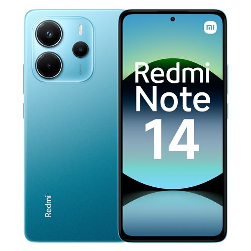 Smartphone Xiaomi Redmi Note 14 6,67"" Double nano SIM 256 Go Bleu Océan État correct - Xiaomi reconditionné disponible sur Fnac