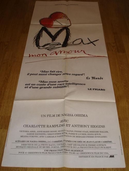 Max Mon Amour AFFICHE CINEMA ORIGINALE État correct - N/A reconditionné disponible sur Fnac