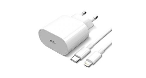 Chargeur secteur usb-c 20w + câble lightning power delivery original apple blanc État correct - N/A reconditionné disponible sur Fnac