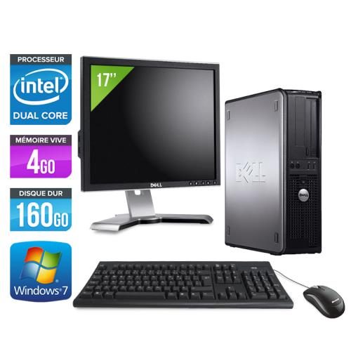 Acheter Ordinateur Dell Optiplex 780 Desktop + Ecran 17' - Gris - Intel Core Duo E5300 / 2.60 GHz - RAM 4 Go - HDD 160 Go - DVDRW - Gigabit Ethernet - Windows 7 Professionnel État correct - 159,00 € Ordinateur Dell Optiplex 780 Desktop + Ecran 17' - Gris - Intel Core Duo E5300 / 2.60 GHz - RAM 4 Go - HDD 160 Go - DVDRW - Gigabit Ethernet - Windows 7 Professionnel État correct - Dell reconditionné disponible sur Fnac