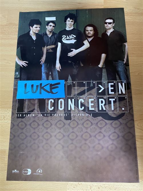 Acheter Luke - En Concert - La Vie Presque - 40x60cm - Affiche État correct - 13,99 € Luke - En Concert - La Vie Presque - 40x60cm - Affiche État correct - N/A reconditionné disponible sur Fnac