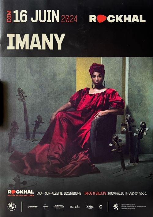 Affiche - Imany - Concert Luxembourg 2024 - 60x86cm État correct - N/A reconditionné disponible sur Fnac