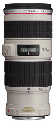 Objectif reflex Canon EF 70 - 200 mm f/4.0 L IS USM État correct - Canon reconditionné disponible sur Fnac