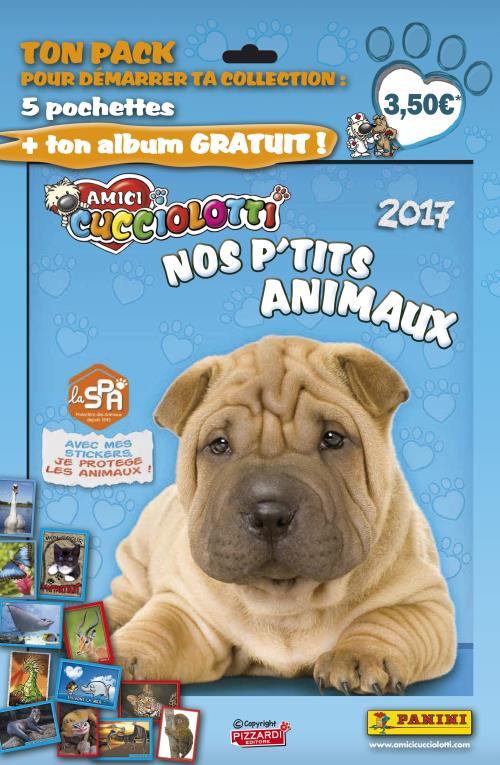 Album Panini Amici Cucciolotti Nos P'Tits Animaux + 5 pochettes 2017 État correct - Panini reconditionné disponible sur Fnac