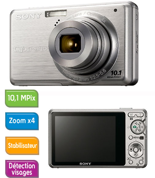 Sony Cyber-shot DSC-S950 Silver État correct - Sony reconditionné disponible sur Fnac