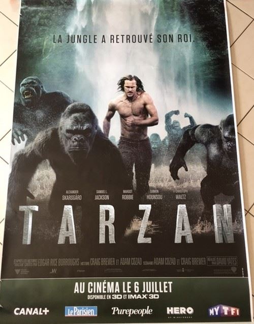 TARZAN - 120x175 cm - AFFICHE / POSTER État correct - N/A reconditionné disponible sur Fnac