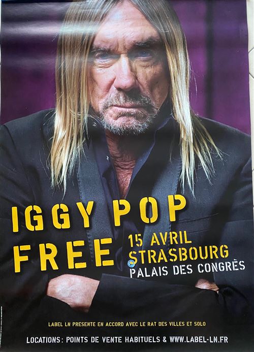 IGGY POP - Year 2020 - 85x120cm - Affiche État correct -  reconditionné disponible sur Fnac