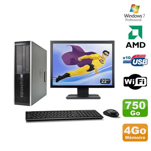 Acheter Pc hp compaq 6005 pro sff amd 3ghz 4go 750go graveur wifi win 7 pro 22' État correct - 239,00 € Pc hp compaq 6005 pro sff amd 3ghz 4go 750go graveur wifi win 7 pro 22' État correct - Hewlett-Packard reconditionné disponible sur Fnac