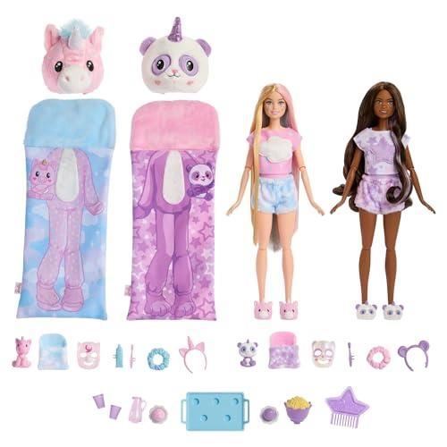 Barbie - Cutie Reveal Soirée Pyjama - Coffret Rempli De Surprises Avec 2 Poupées Articulées Et 35+ Accessoires État correct - N/A reconditionné disponible sur Fnac