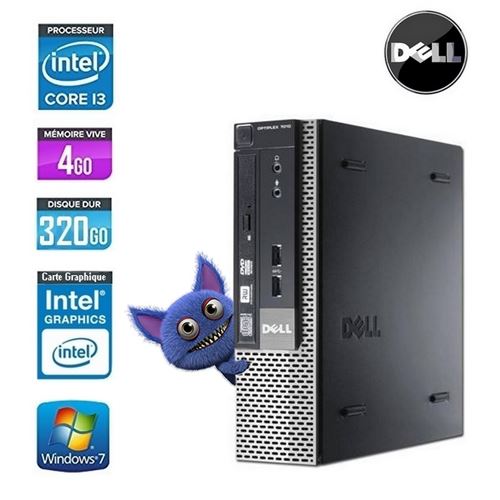 PC dell optiplex 7010 usff core i3 3240 3.4ghz 4go 320go État correct - N/A reconditionné disponible sur Fnac