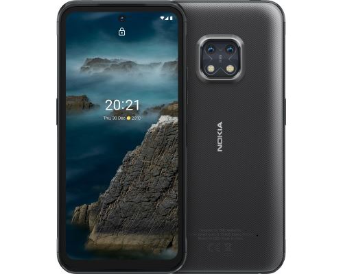 Nokia XR20 - 5G smartphone - double SIM - RAM 6 Go / Mémoire interne 128 Go - 6.67"" - 2400 x 1080 pixels - 2x caméras arrière 48 MP, 13 MP - front camera 8 MP - granit État correct - Nokia reconditionné disponible sur Fnac
