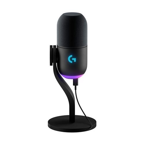 Microphone gaming Logitech G Yeti GX RVB dynamique avec Lightsync Noir État correct - Logitech reconditionné disponible sur Fnac