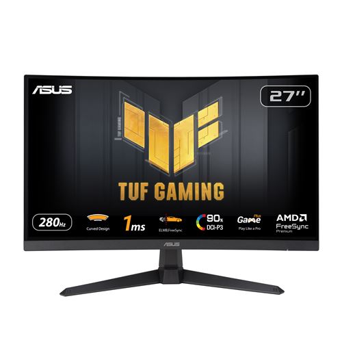 Acheter Ecran PC Gaming Asus TUF VG27VQM1B 27"" Incurvé 280 Hz Full HD État correct - 152,99 € Ecran PC Gaming Asus TUF VG27VQM1B 27"" Incurvé 280 Hz Full HD État correct - Asus reconditionné disponible sur Fnac