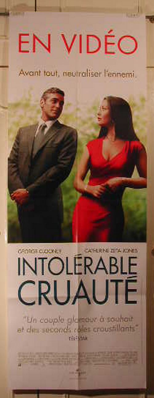 Intolérable Cruauté - 57x156 cm - AFFICHE / POSTER État correct - N/A reconditionné disponible sur Fnac