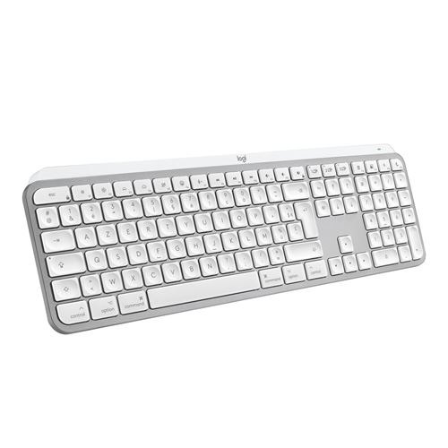 Clavier sans fil Azerty Logitech MX Keys S pour Mac Gris pâle État correct - Logitech reconditionné disponible sur Fnac