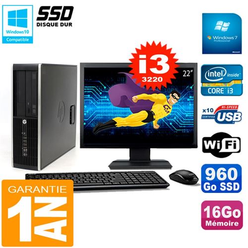 Acheter Pc hp compaq 8300 sff ecran 22' core i3-3220 ram 16go disque 960 go ssd wifi w7 État correct - 349,00 € Pc hp compaq 8300 sff ecran 22' core i3-3220 ram 16go disque 960 go ssd wifi w7 État correct - Hewlett-Packard reconditionné disponible sur Fnac