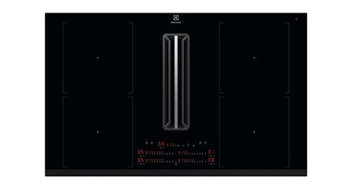 Electrolux KCC84450 - Table de cuisson à induction - 4 plaques de cuisson - Niche - largeur : 78 cm - profondeur : 49 cm - classe A+ - noir avec échappement en aval (extraction et recirculation) État correct - Electrolux reconditionné disponible sur Fnac