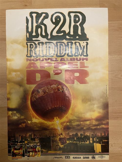 K2R Riddim - Nouvel Album Appel D'R - 40x60cm - Affiche État correct - N/A reconditionné disponible sur Fnac