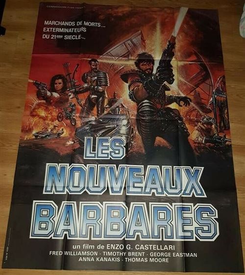 Les Nouveaux Barbares - 1983 - Fred Williamson, Enzo G. Castellari - 116x158cm - Affiche de cinéma originale pliée État correct - N/A reconditionné disponible sur Fnac
