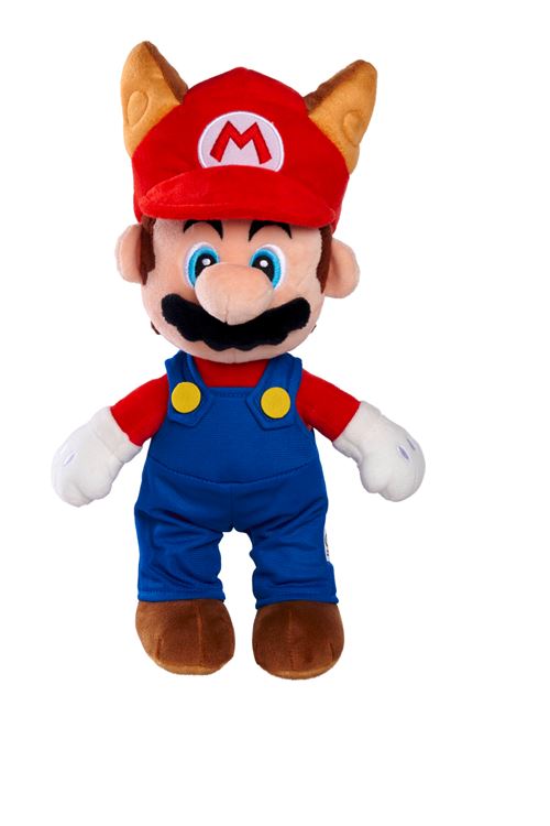 Peluche Super Mario Racoon Mario 30 cm État correct - Super Mario reconditionné (offre indisponible)