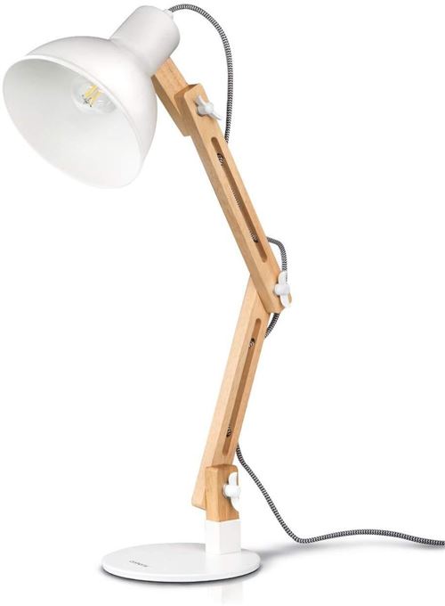 tomons Lampe de Bureau LED, Lampe de Table à Bras Réglable, Lampe de Lecture Protection des Yeux pour Lecture, Travail, Blanc Lampe de Chevet [Classe énergétique A++] État correct - N/A reconditionné disponible sur Fnac