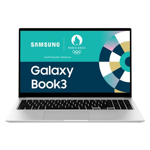 PC Portable Samsung Galaxy Book3 15,6"" Intel Evo Core i7 16 Go RAM 512 Go SSD Argent État correct - Samsung reconditionné disponible sur Fnac