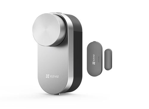 Serrure connectée Ezviz DL01Pro Argent + Capteur porte État correct - Ezviz reconditionné disponible sur Fnac