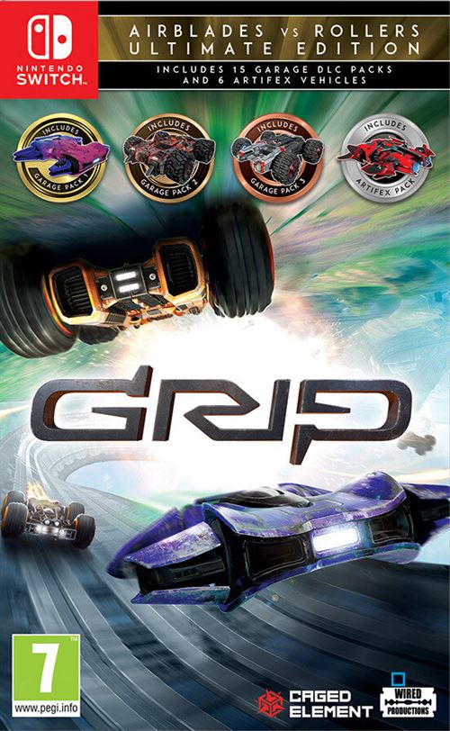 GRIP Combat Racing Rollers vs AirBlades Edition Ultimate Nintendo Switch État correct - Just for Games reconditionné disponible sur Fnac