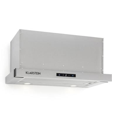 Klarstein Vinea Hotte murale escamotable plate 60cm - Jusqu'à 610m³/h - Eclairage halogène- Classe A - argent État correct - Klarstein reconditionné disponible sur Fnac