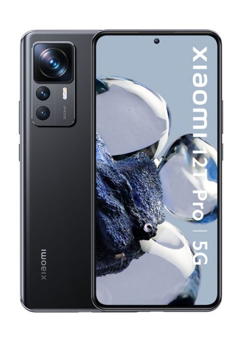 Smartphone Xiaomi 12T Pro 6,67"" Double nano SIM 5G 256 Go Noir État correct - Xiaomi reconditionné disponible sur Fnac