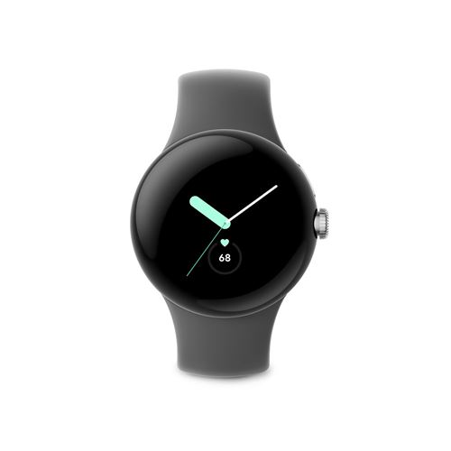 Montre connectée Google Pixel Watch LTE Argent avec bracelet sport Charbon État correct - Google reconditionné disponible sur Fnac