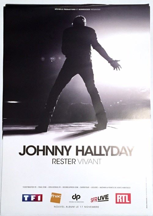 Johnny Hallyday - 40x60 cm - AFFICHE / POSTER État correct - N/A reconditionné disponible sur Fnac