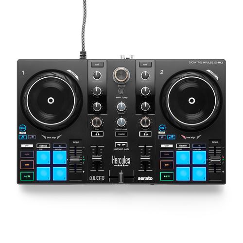Contrôleur DJ Hercules DJControl Inpulse 200 MK3 Noir État correct - Hercules reconditionné disponible sur Fnac