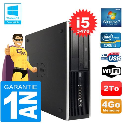 Acheter Pc hp compaq 8300 sff core i5-3470 ram 4go disque 2 to graveur dvd wifi w7 État correct - 209,00 € Pc hp compaq 8300 sff core i5-3470 ram 4go disque 2 to graveur dvd wifi w7 État correct - Hewlett-Packard reconditionné disponible sur Fnac