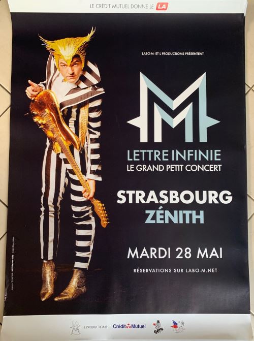 M / Matthieu CHEDID - Lettre Infinie Tour 2019 - AFFICHE État correct - N/A reconditionné disponible sur Fnac