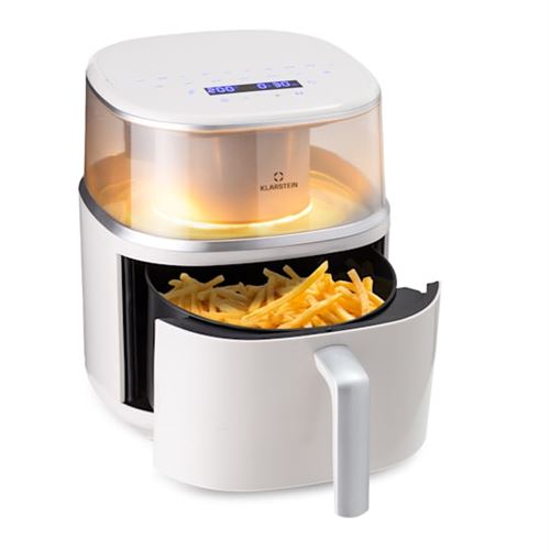 Friteuse à air chaud - Klarstein Air Bloom avec fonction vapeur 1500W 7,5 L 16 programmes - Crème État correct - N/A reconditionné disponible sur Fnac
