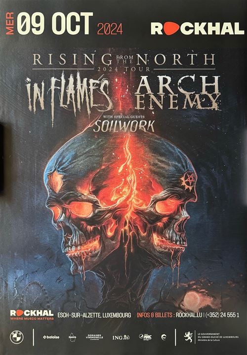 Acheter Affiche - In Flames & Arch Enemy - Rising From The North Tour 2024 - 60x86cm État correct - 19,99 € Affiche - In Flames & Arch Enemy - Rising From The North Tour 2024 - 60x86cm État correct - N/A reconditionné disponible sur Fnac