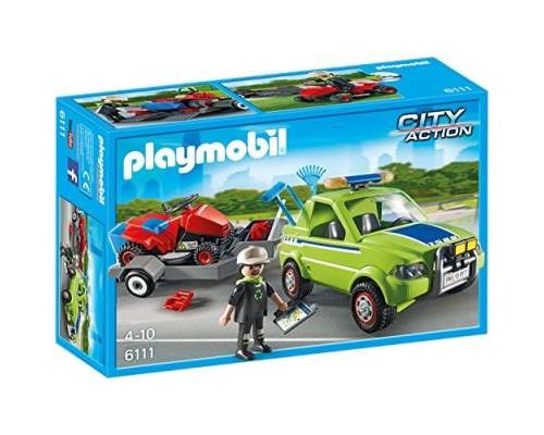 Playmobil City Action 6111 Jardinier avec véhicule et tracteur tondeuse État correct - Playmobil reconditionné disponible sur Fnac