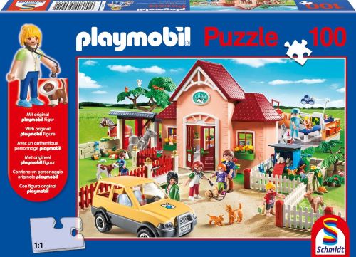 Schmidt spiele - 56091 - puzzle classique - playmobil - chez le vétérinaire - 100 pièces État correct -  reconditionné disponible sur Fnac