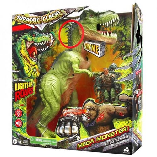 Figurine Dinosaure t-tex rugissant - Jurassic clash État correct - N/A reconditionné disponible sur Fnac