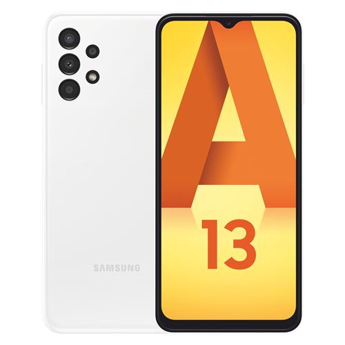 Acheter Smartphone Samsung Galaxy A13 6.6"" Double SIM 64 Go Blanc État correct - 142,12 € Smartphone Samsung Galaxy A13 6.6"" Double SIM 64 Go Blanc État correct - Samsung reconditionné disponible sur Fnac