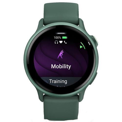 Montre connectée Garmin Vívoactive® 6 42 mm Vert sapin avec bracelet Vert État correct - Garmin reconditionné disponible sur Fnac